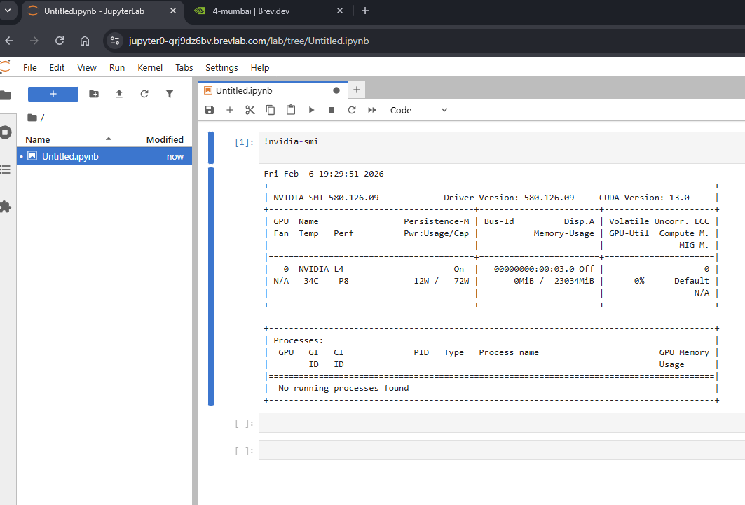 Working Lab with GPU